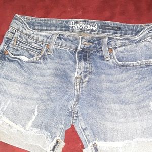 Blue jean shorts